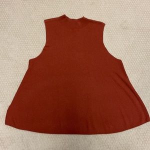 Loft high neck sleeveless knit top